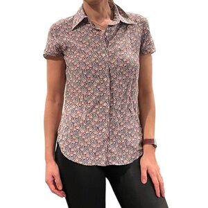 JOSEPH Made in France 100% Crepe de Soie (Silk) Shirt